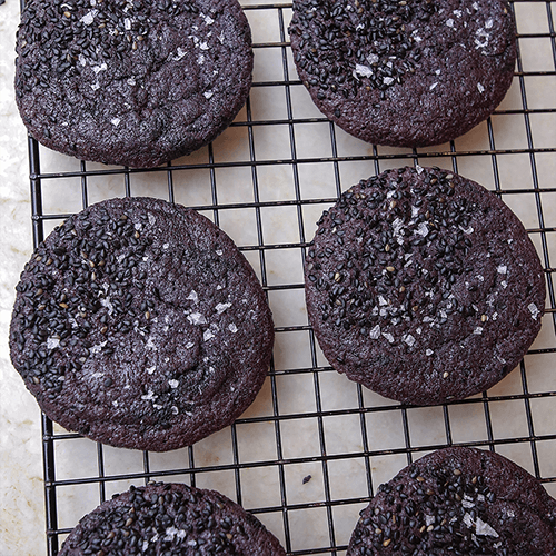 Ube Black Sesame Cookie